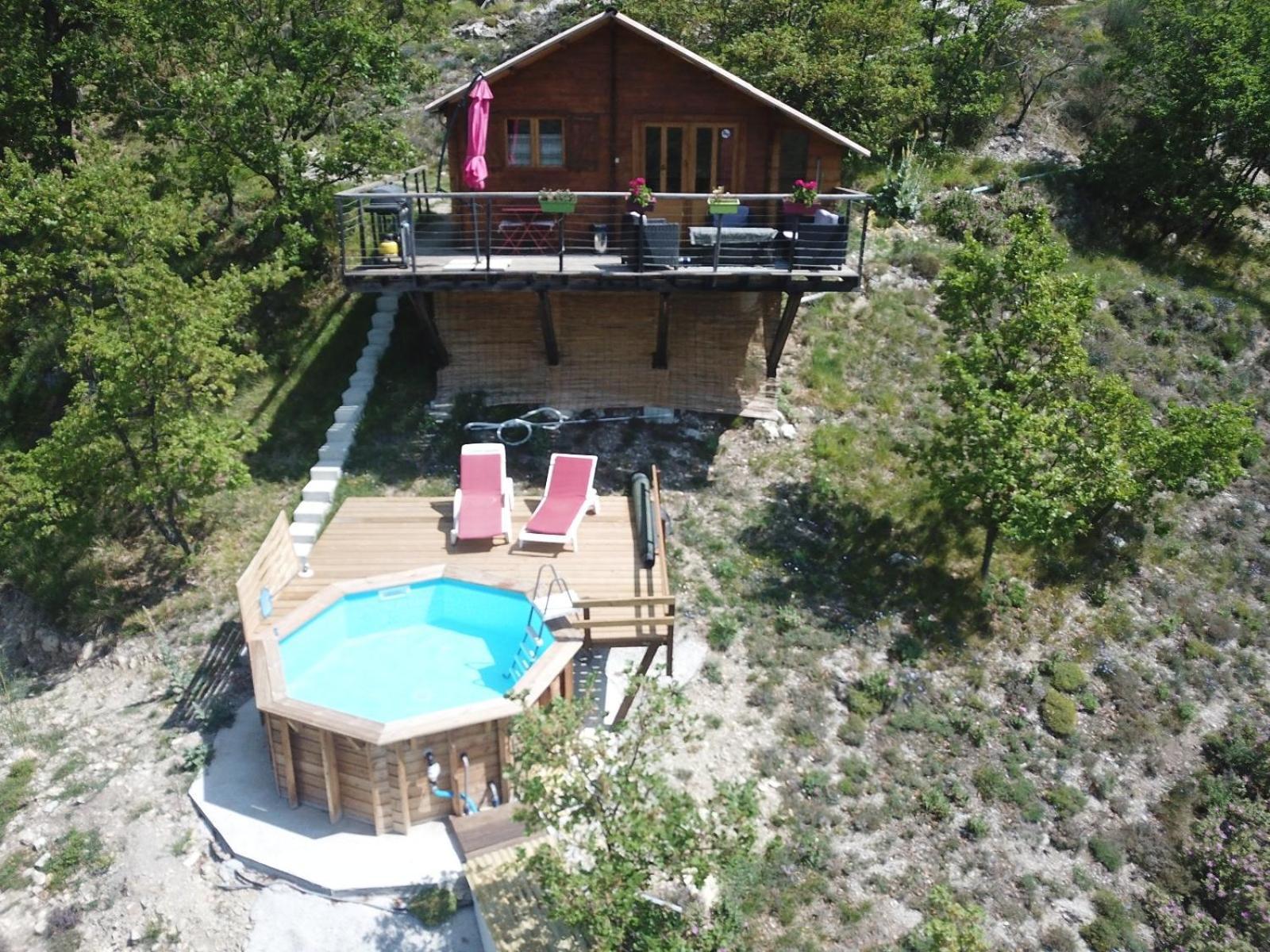 Chalet Sur Pilotis Avec Piscine Privee Lucéram Buitenkant foto